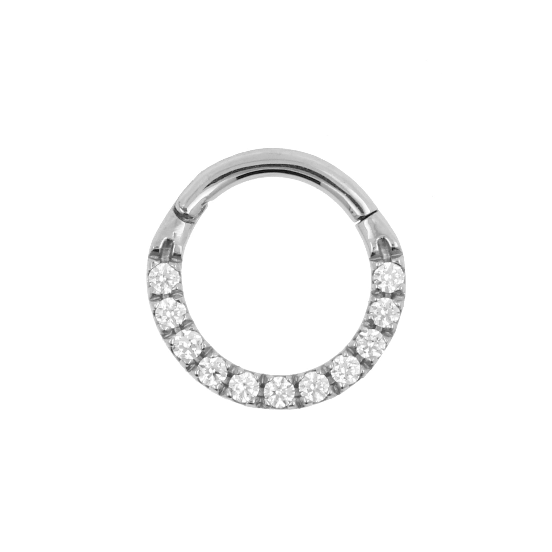 Surgical Steel Zirconia Ring Silver