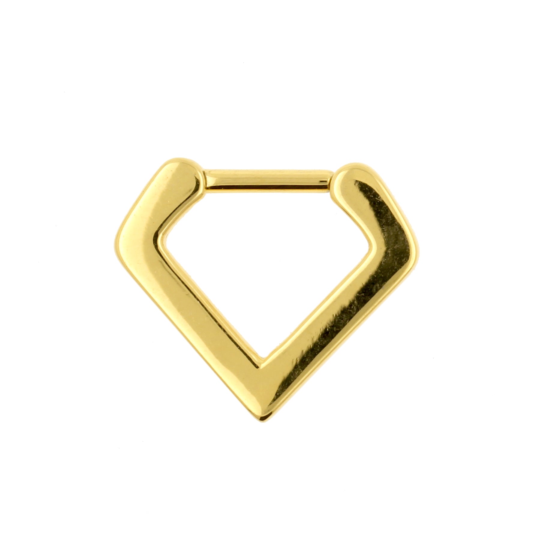 Surgical Steel Septum V-Clicker Gold