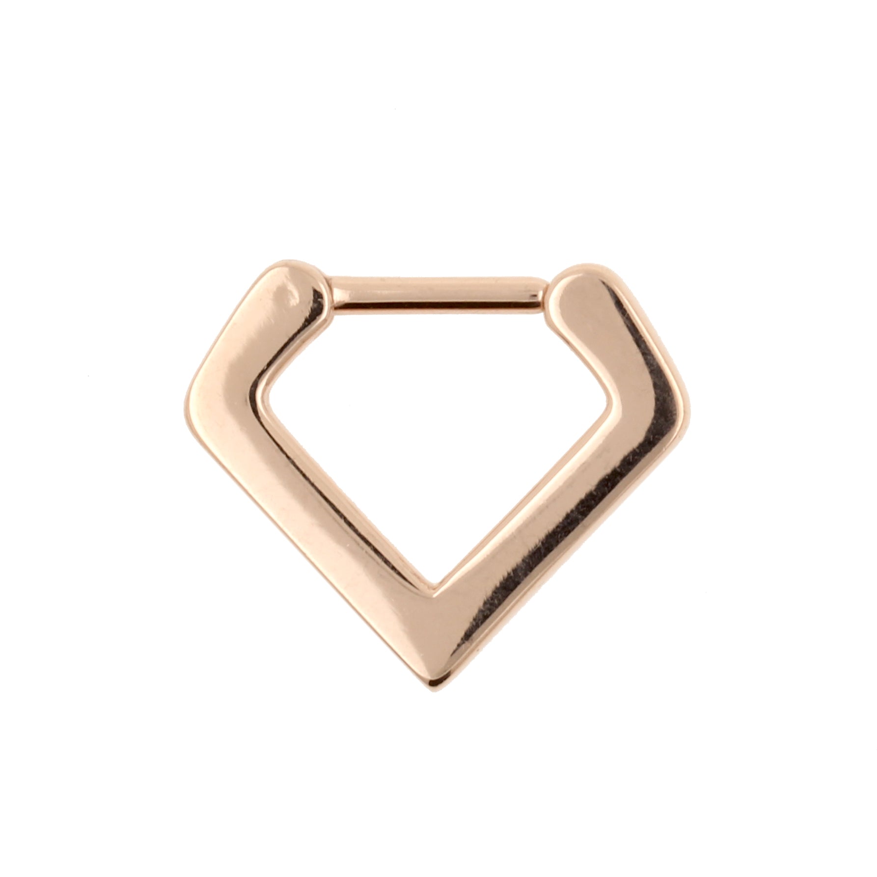 Surgical Steel Septum V-Clicker Rose Gold