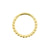 Nickel-Free Stainless Steel Click Ring - Dots Gold