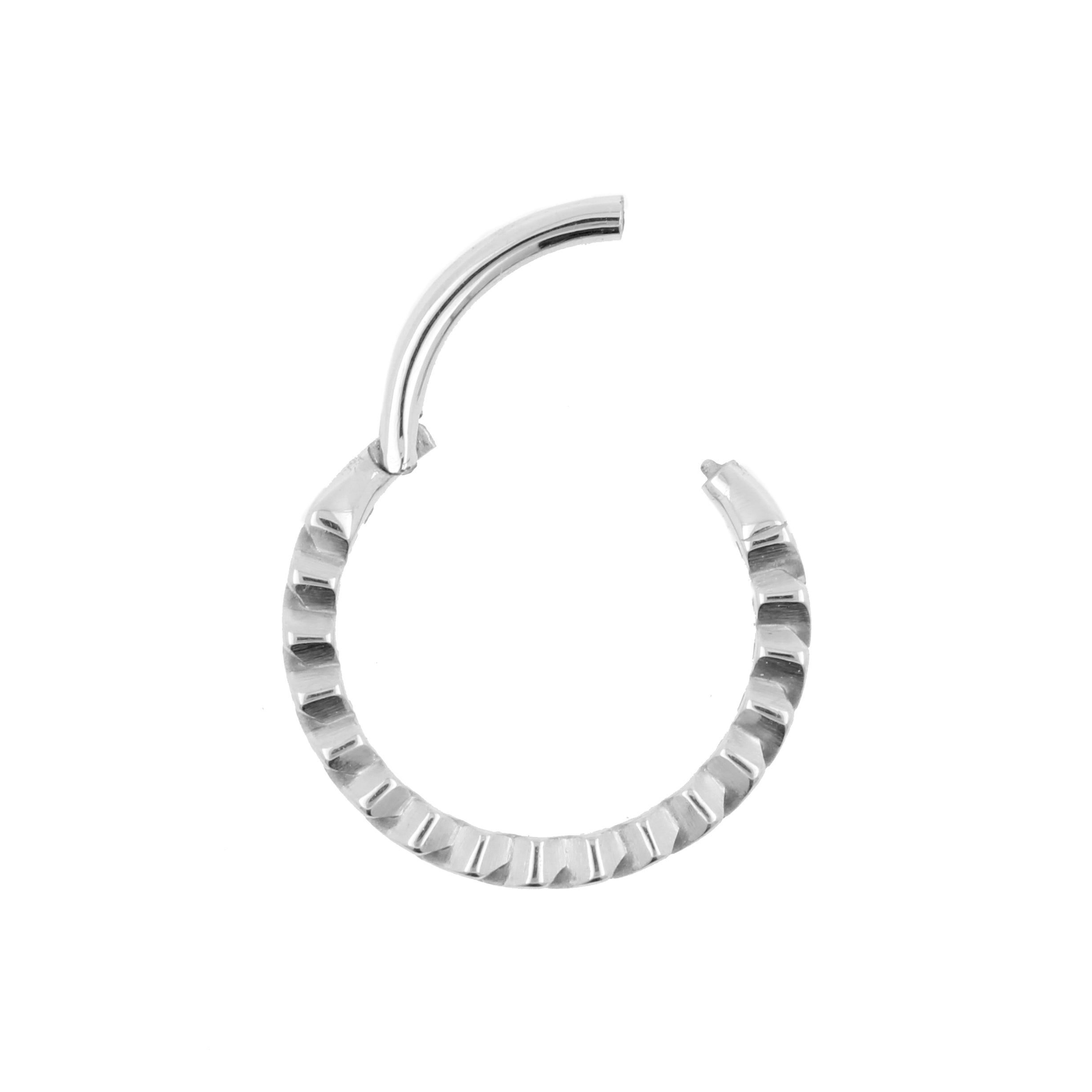 Nickel-Free Stainless Steel Click Ring - Chain Silver