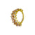 Nickel-Free Stainless Steel Click Ring - Zirconia Triple Gold