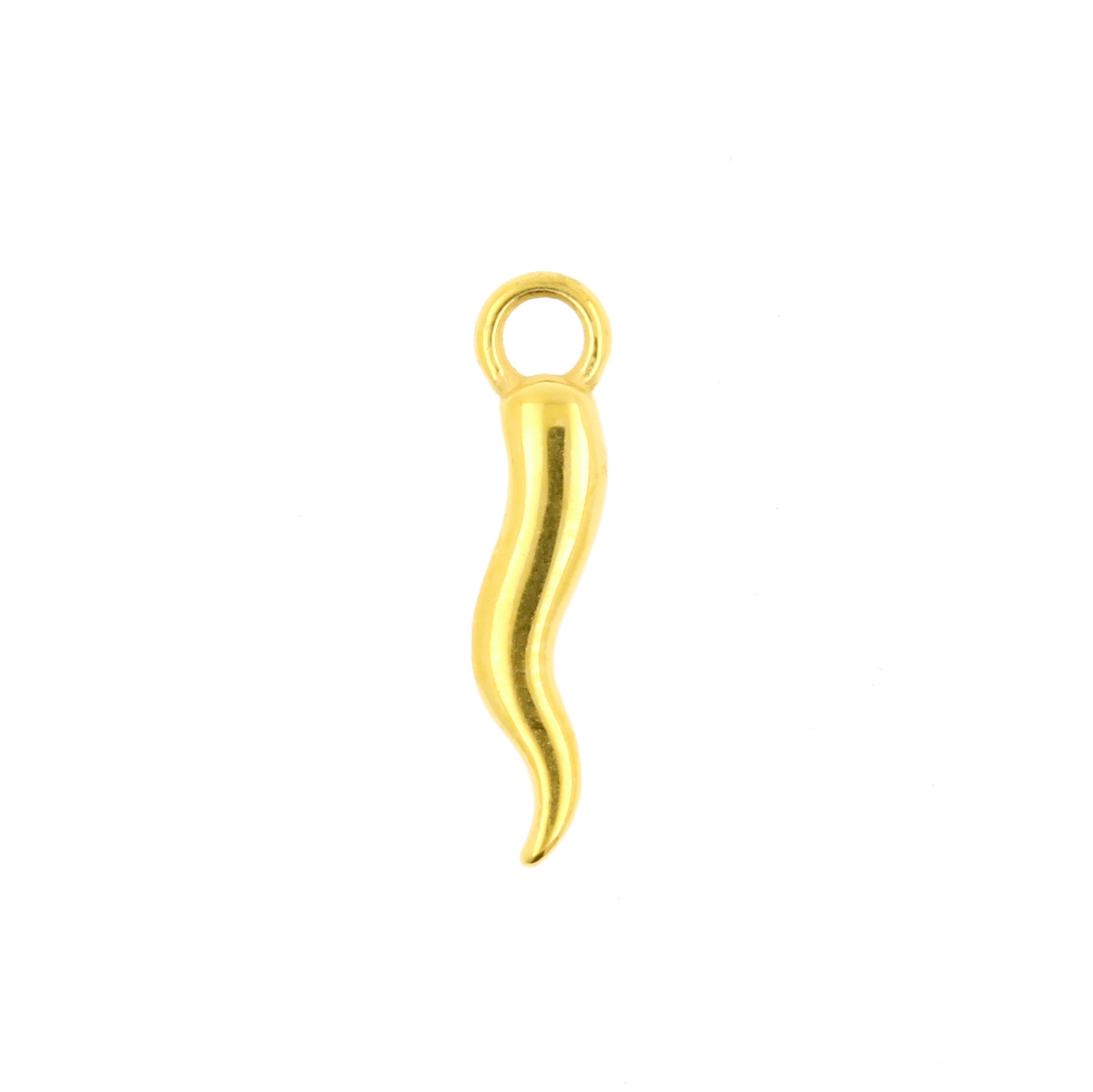 Nickel-Free Stainless Steel Click Ring Charm - Pepper Gold