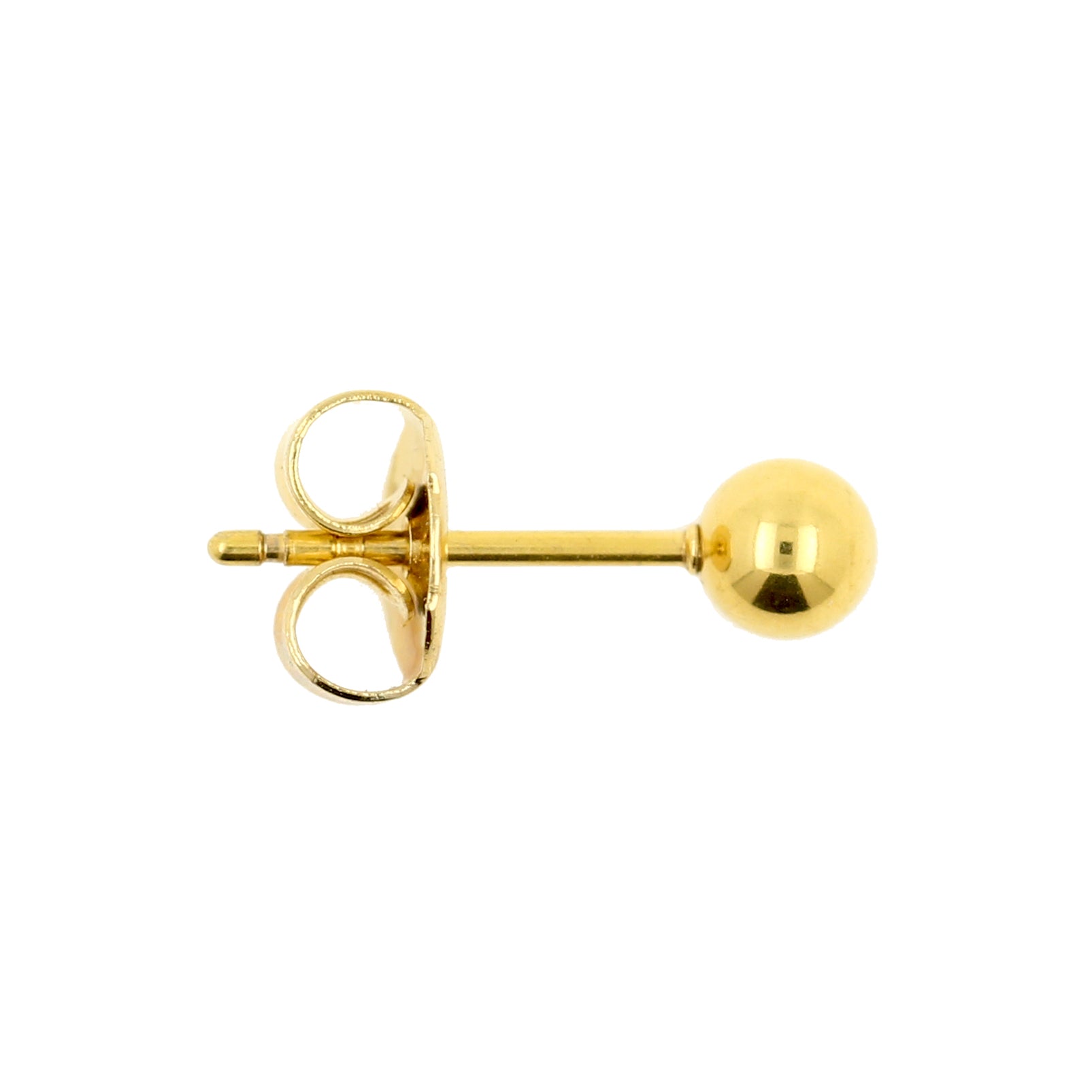 Surgical Steel Simple Ear Studs Gold