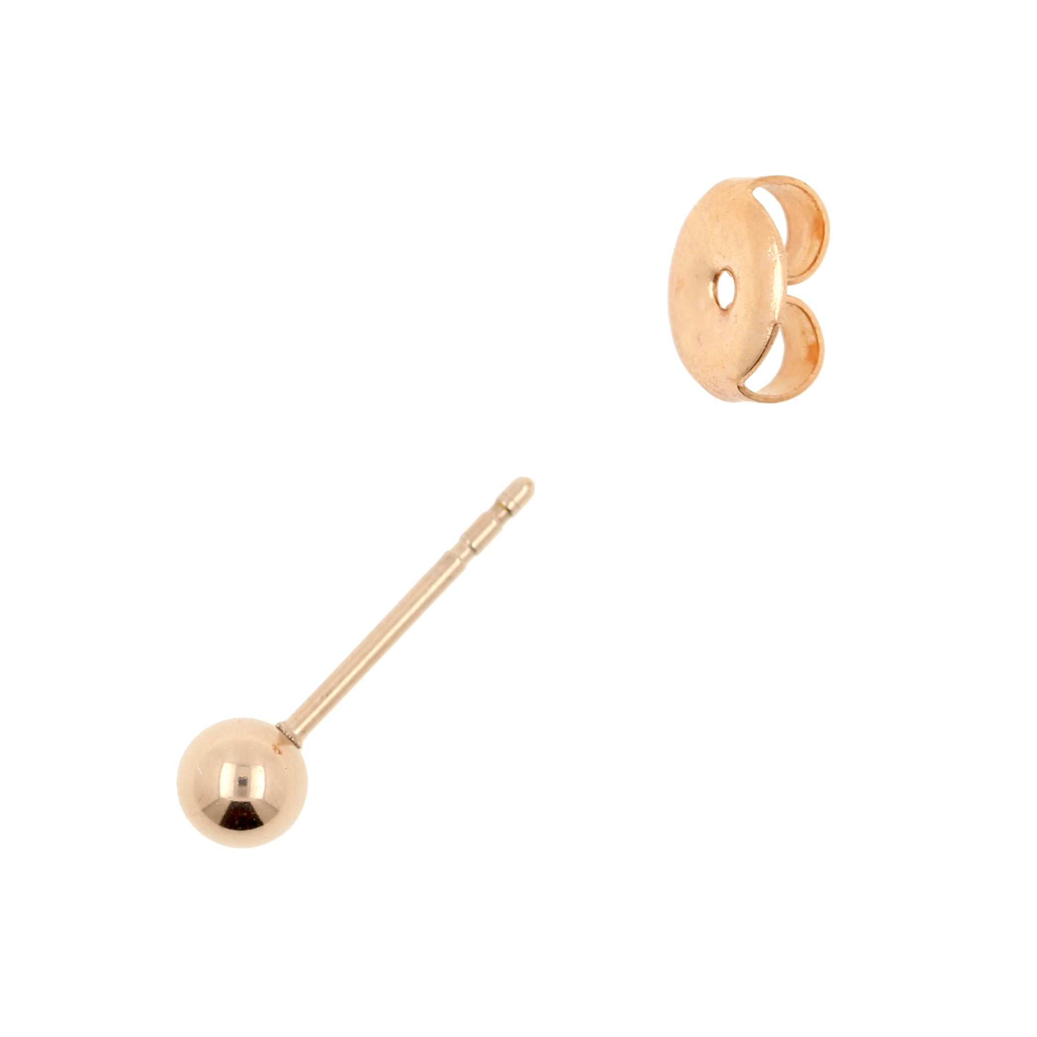 Surgical Steel Simple Ear Studs Rose Gold