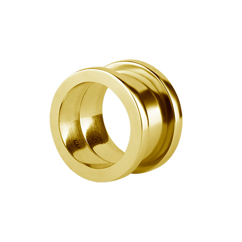 Nickel-Free Stainless Steel Internally Threaded Tunnel Gold