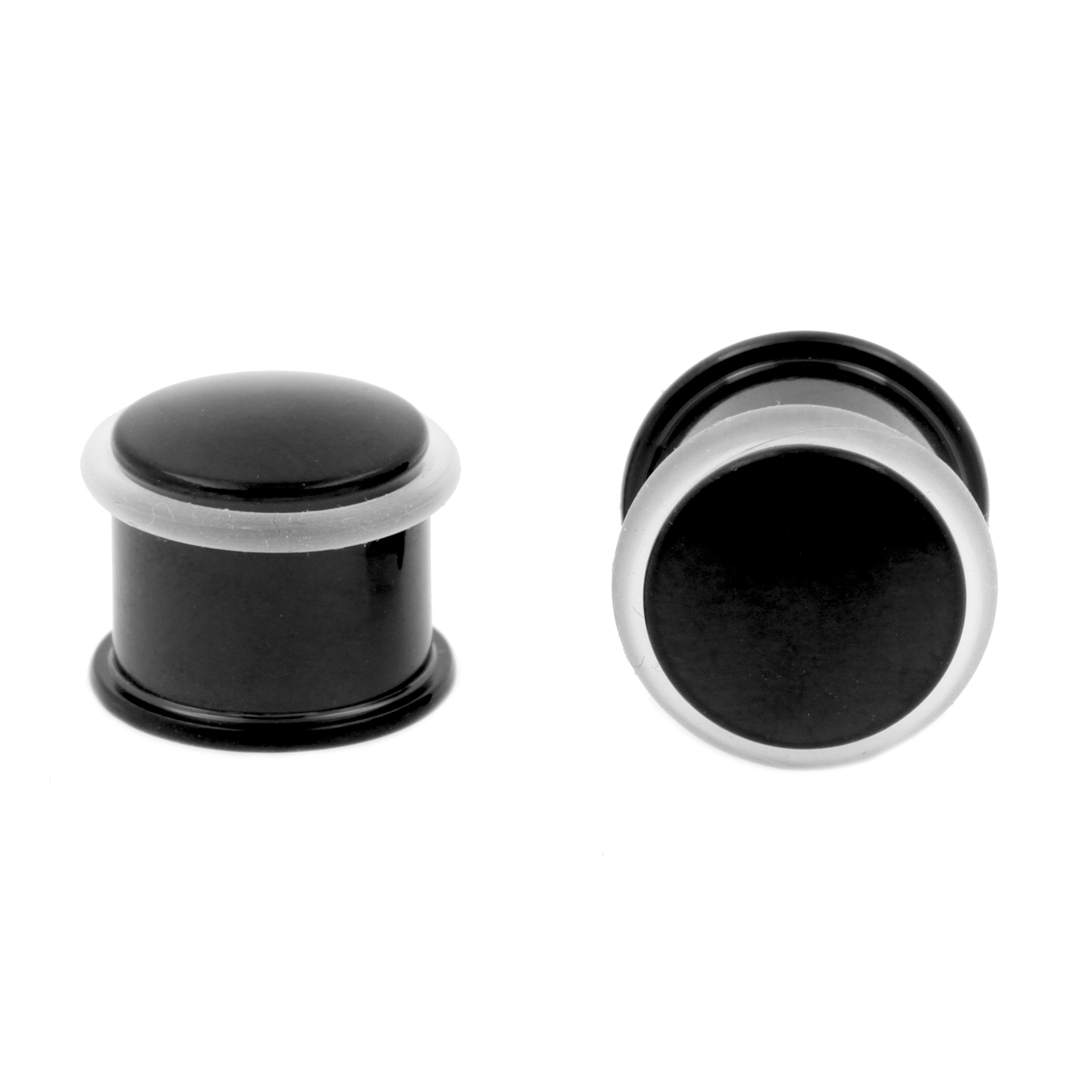 Titanium Stretch Plug - Flat Black