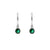 925 Silver Ear Hoops - Jewel Silver