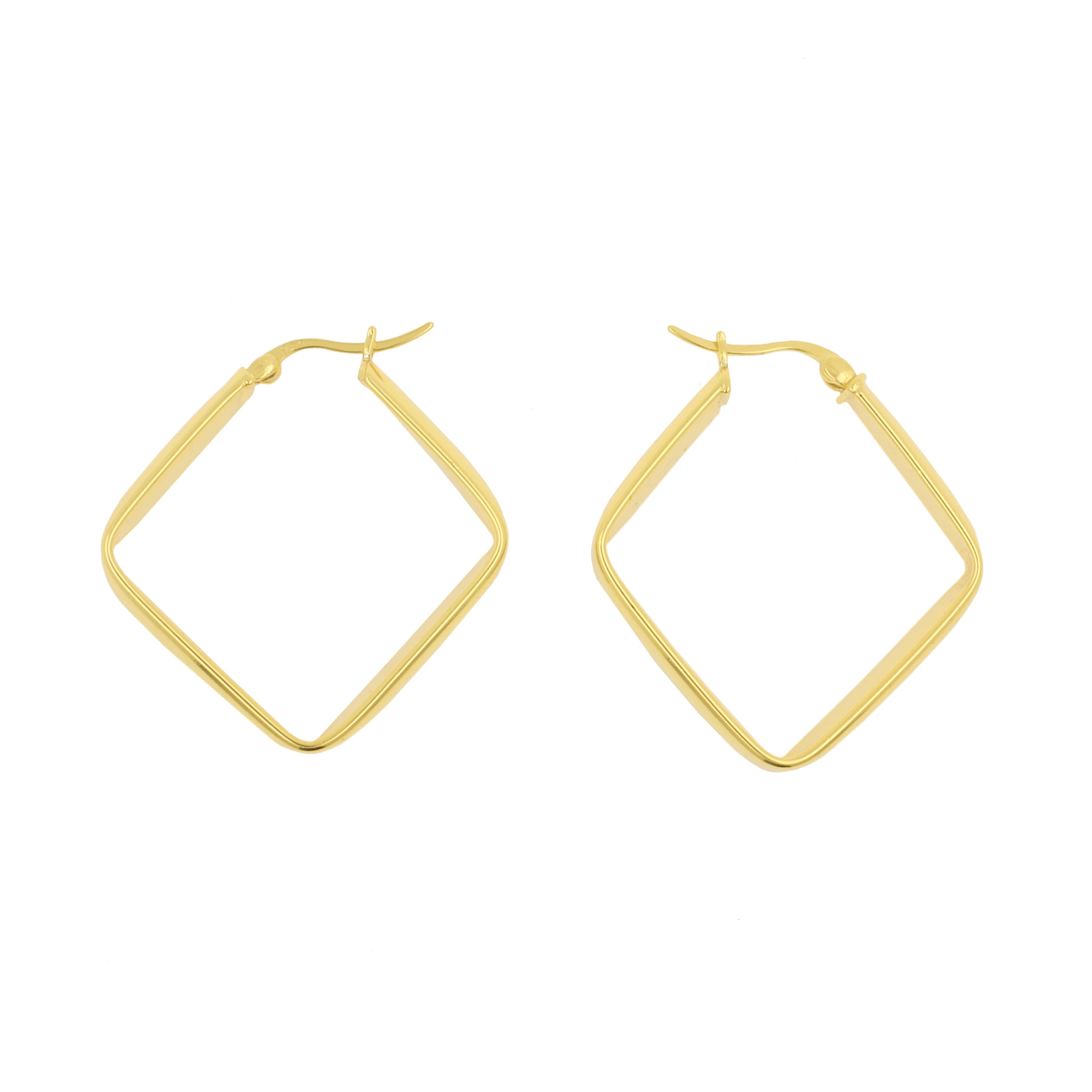 925 Silver Ear Hangers - Diamond Gold