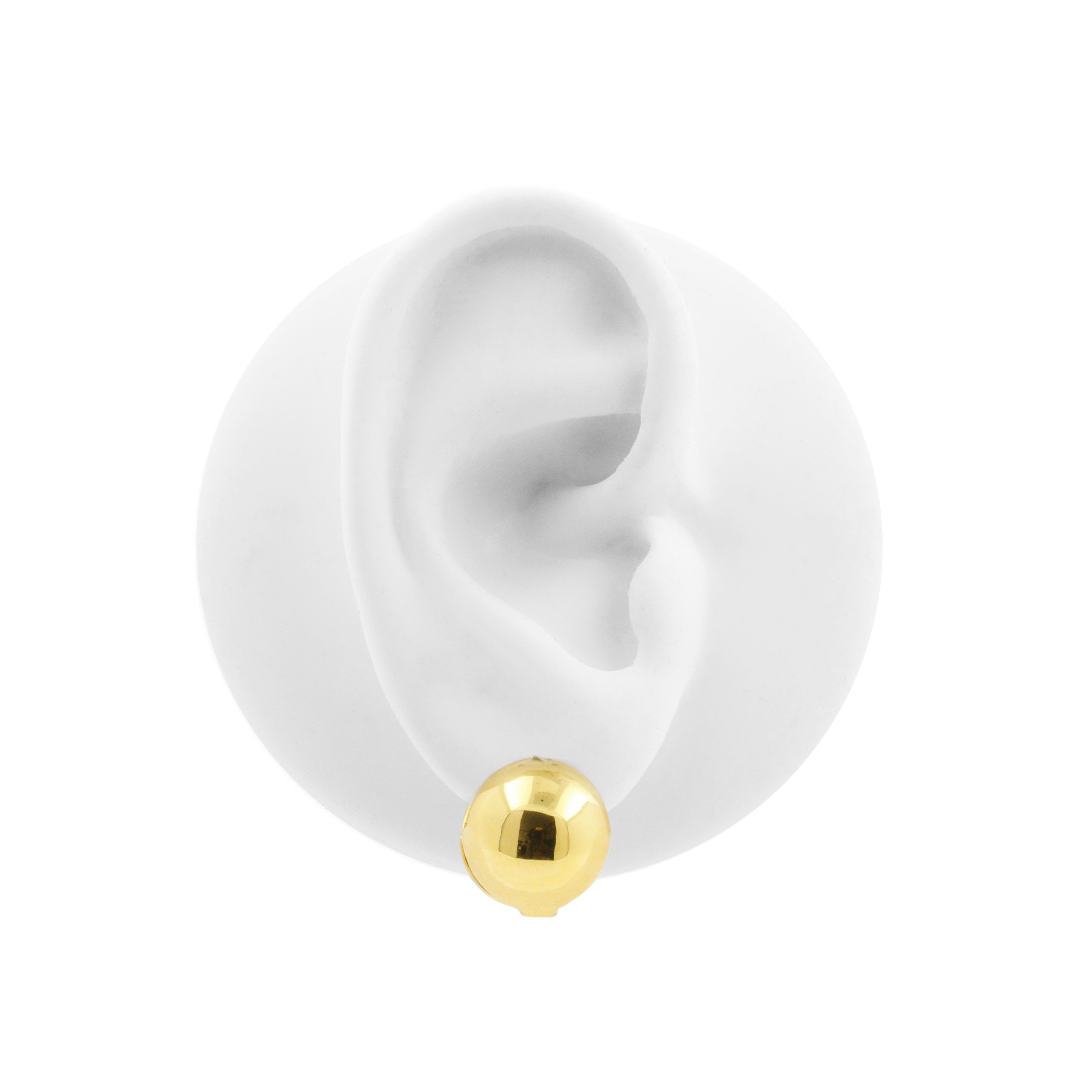 925 Silver Ear Clickers - Dome Gold