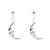 925 Silver Earstud Hangers - Moon Silver