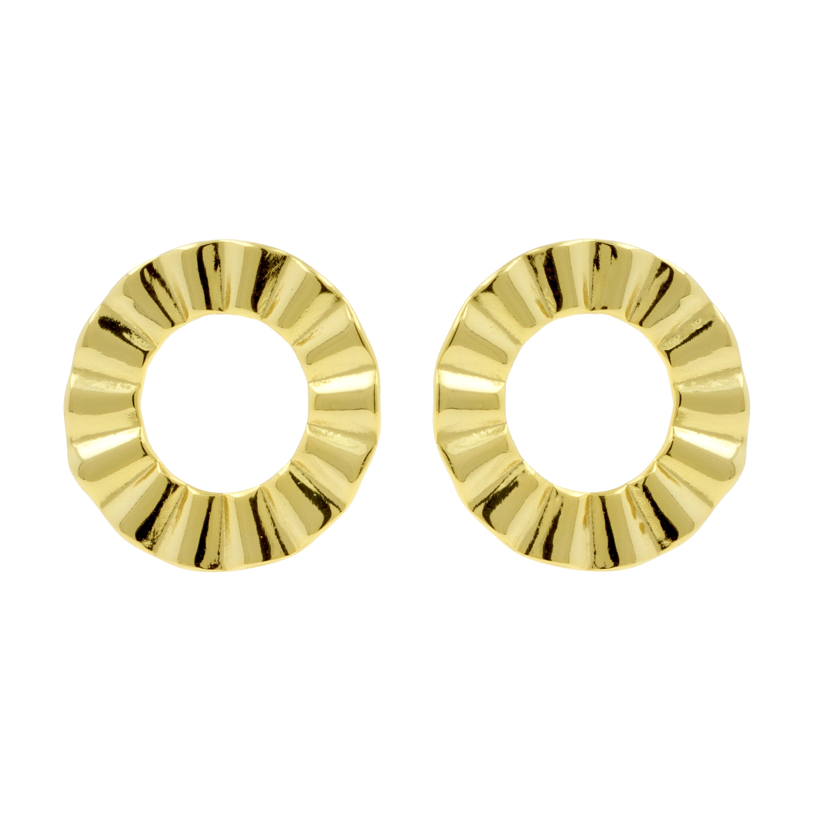 925 Silver Earstuds - Radiant Gold