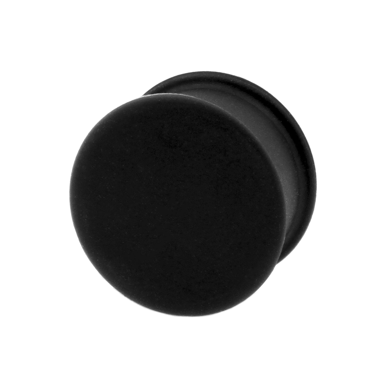 Silicone Double Flared Plug Black