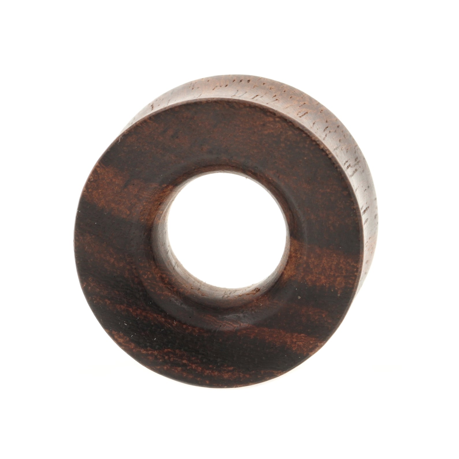 Wood Double Flared Tunnel - Sono Dark Brown