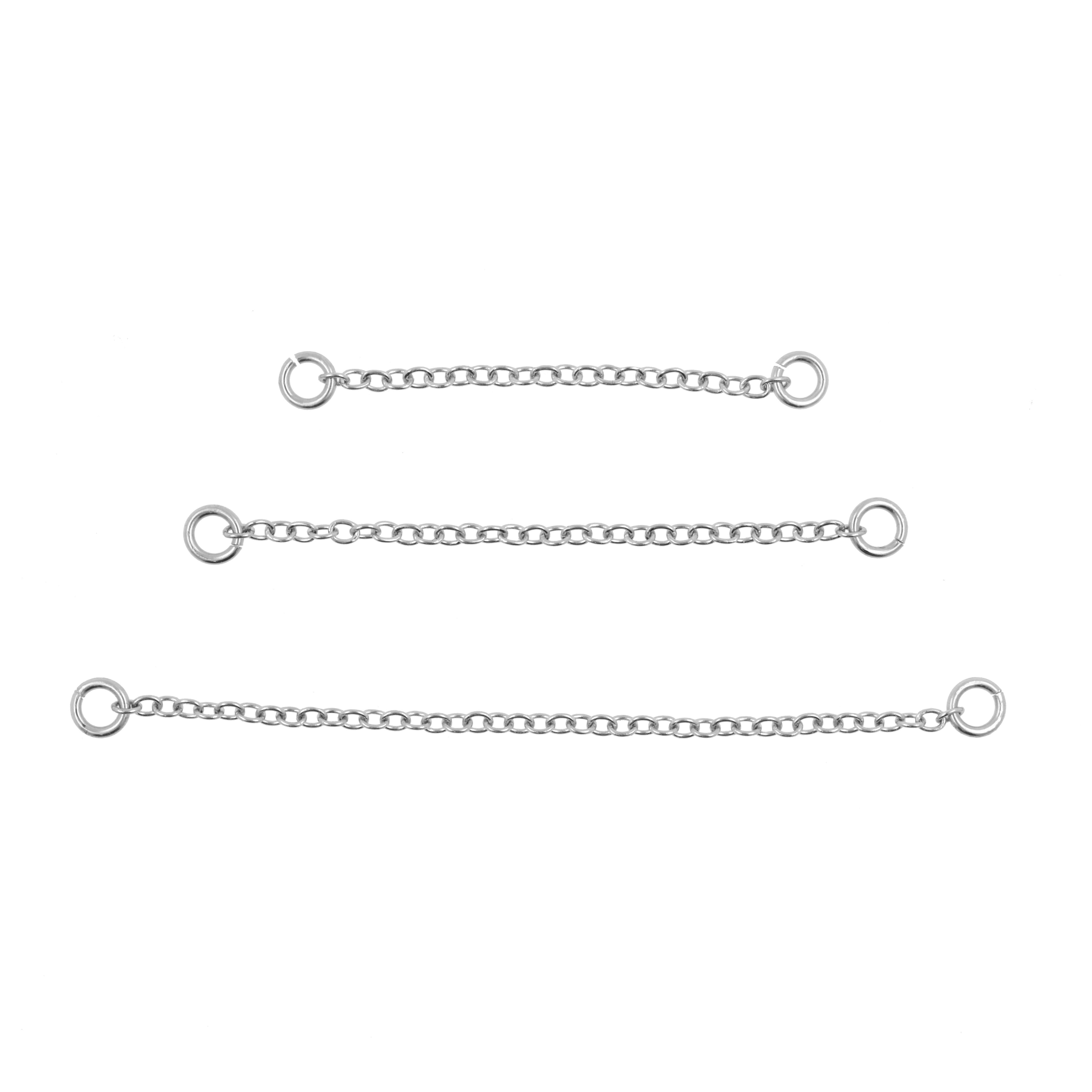 Surgical Steel Piercing Chain Silver