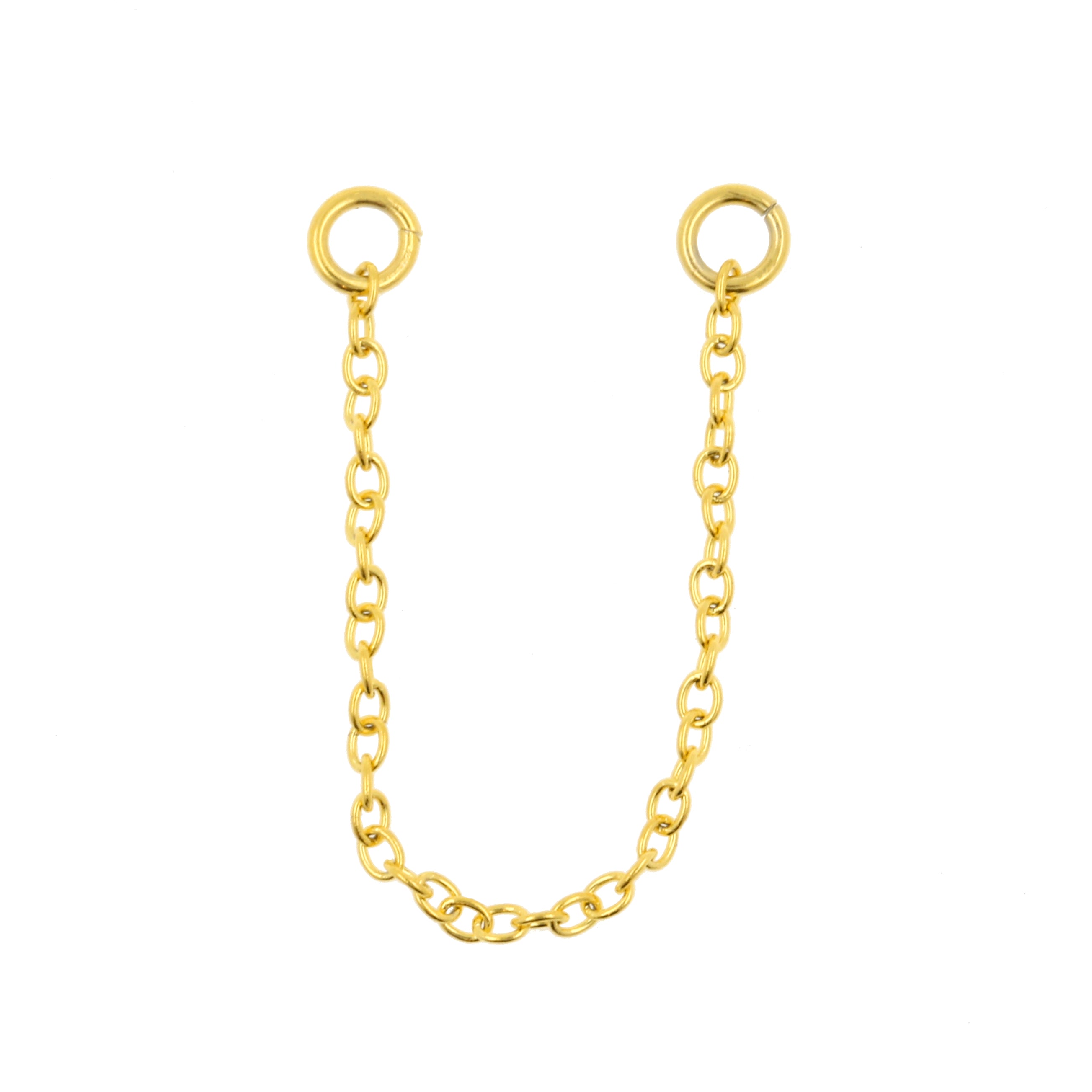 Surgical Steel Piercing Chain Gold