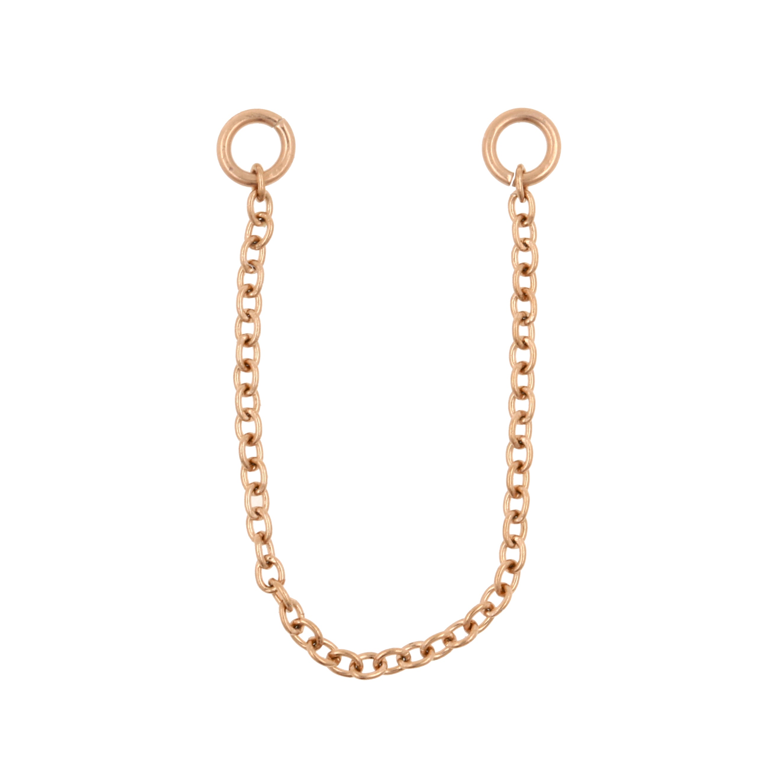 Surgical Steel Piercing Chain Rose Gold