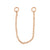 Surgical Steel Piercing Chain Rose Gold