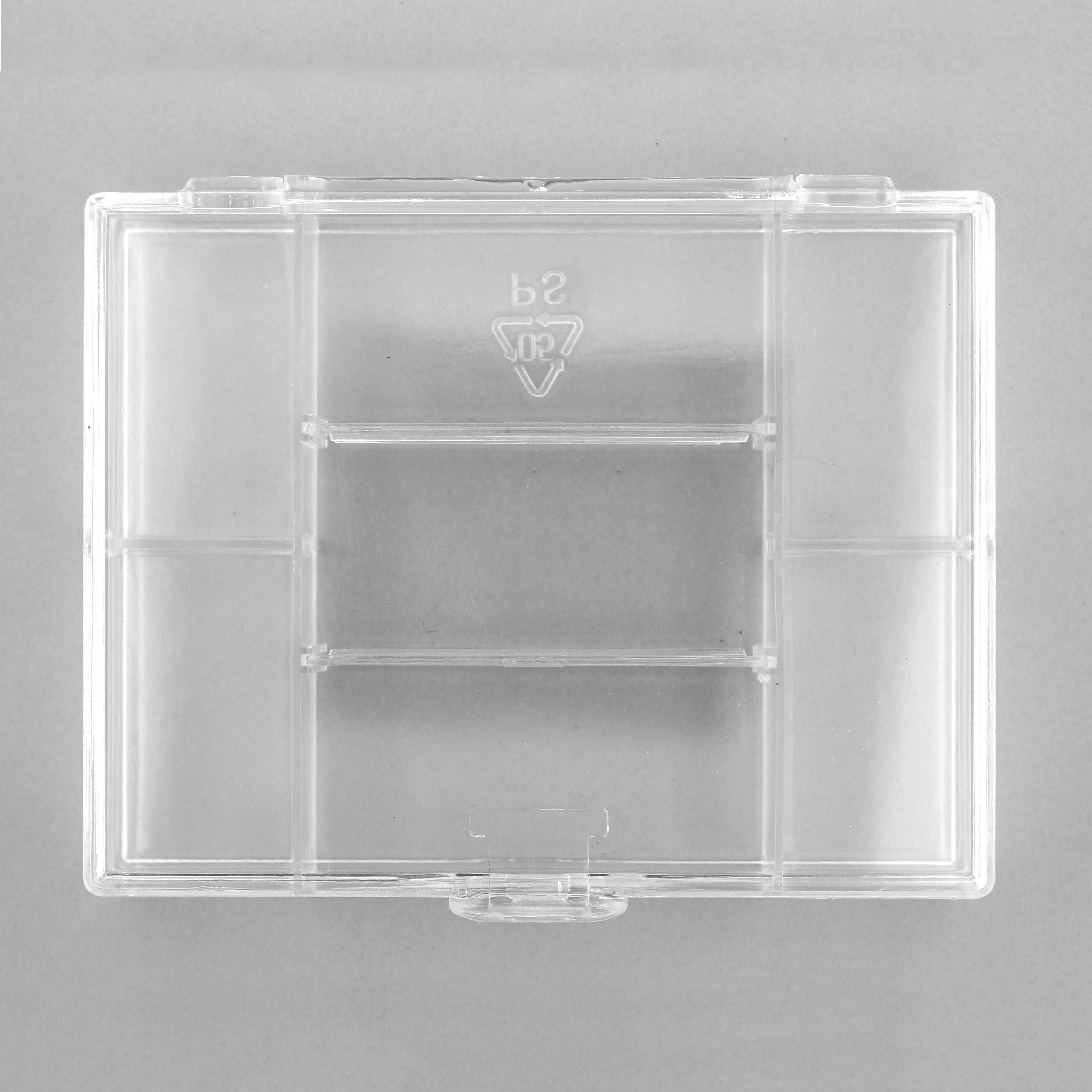 Plastic 7-compartment Transparent Storage Box Clear