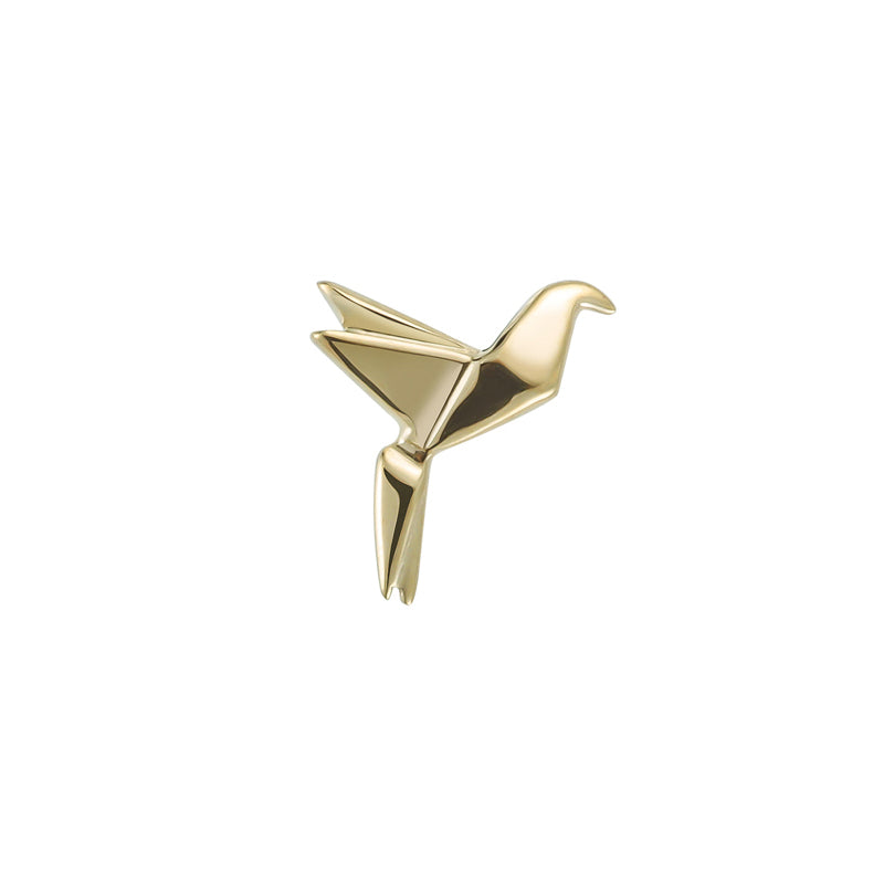 14 Karat Gold Origami Bird