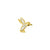 Titanium Zirconia Hummingbird Gold