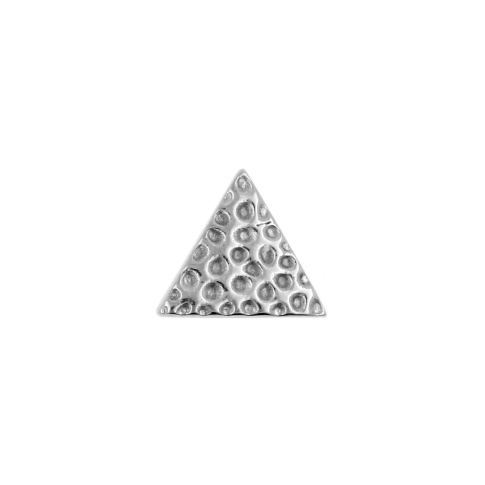 Titanium Textured Triangle Silver