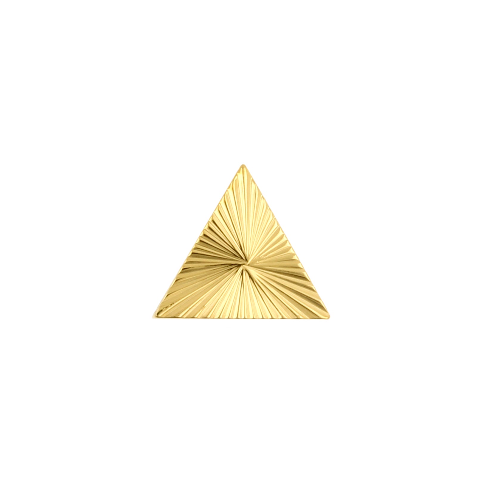 Titanium Sunburst Triangle Gold