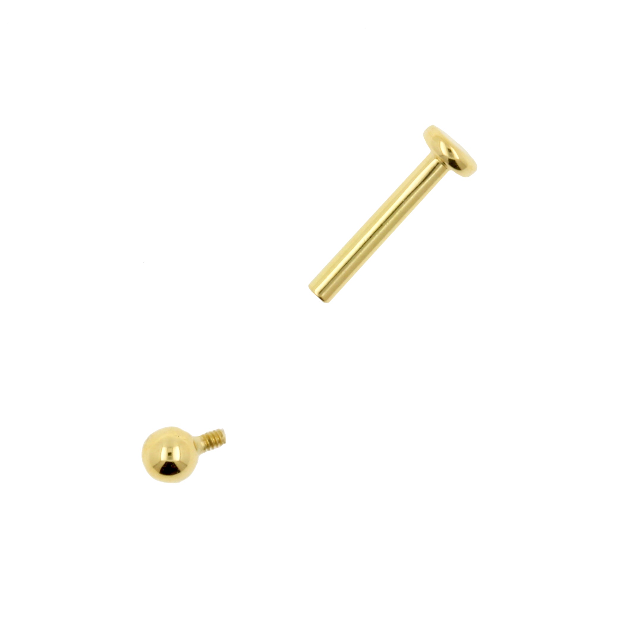 18 Karaats Gouden Labret Stud