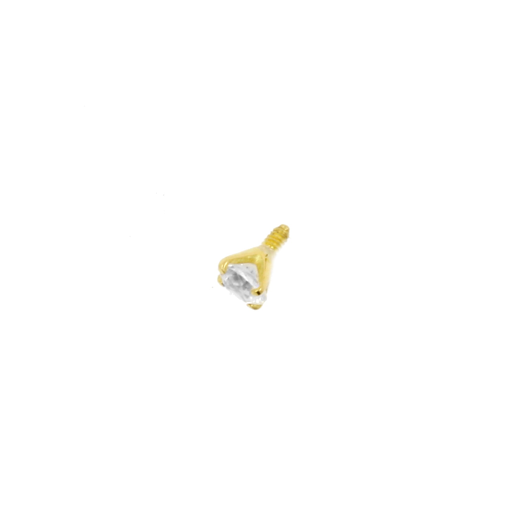 18 Karat Gold Threaded Zirconia - 2,5 mm