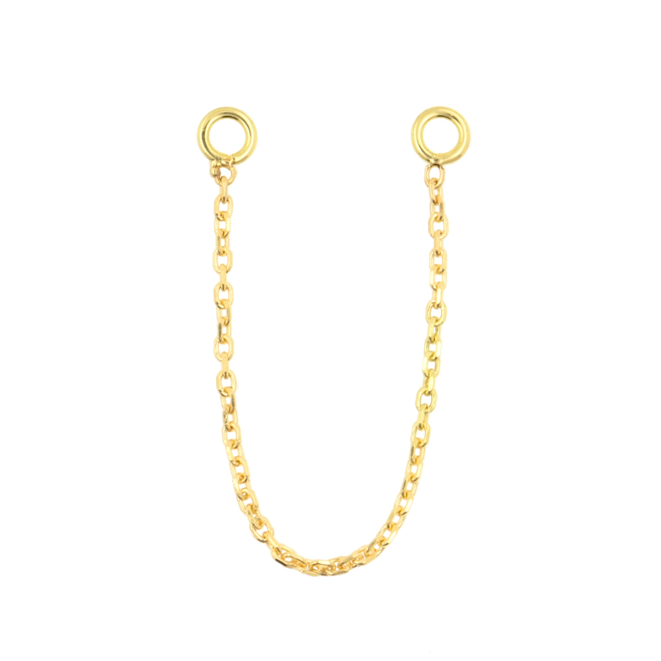 18 Karat Gold Piercing Chain - Round