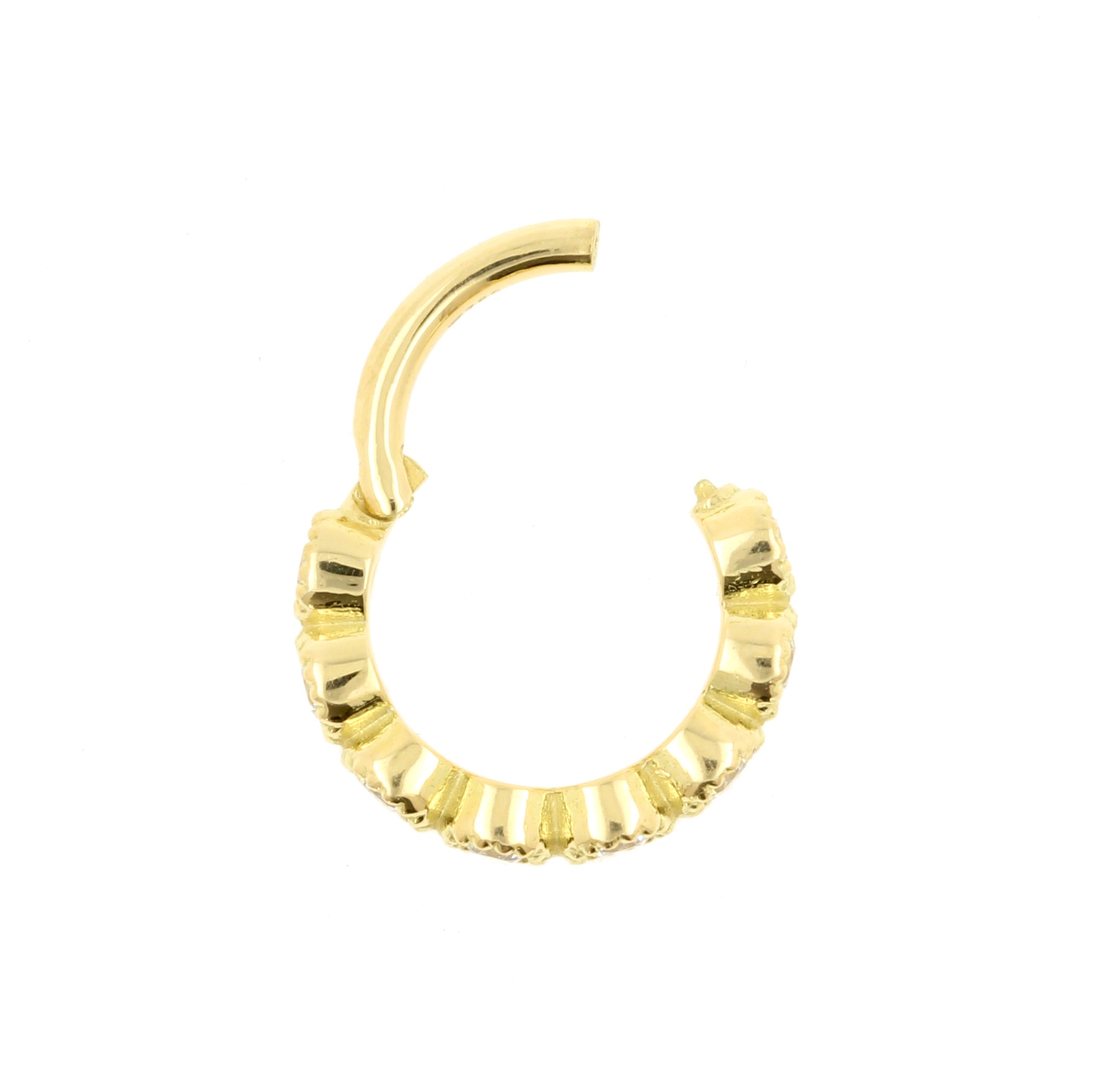 18 Karat Gold Click Ring - Gems