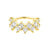 18 Karat Gold Click Ring - Zirkonia Squares