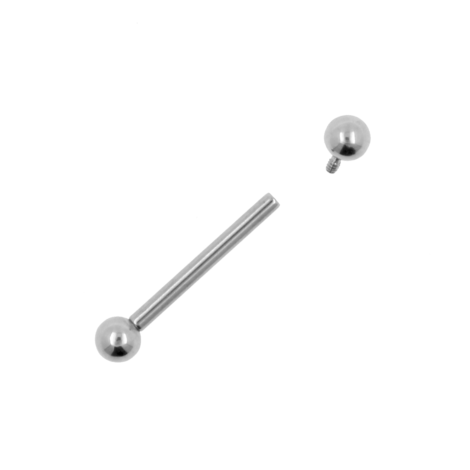 Titanium Barbell  Silver