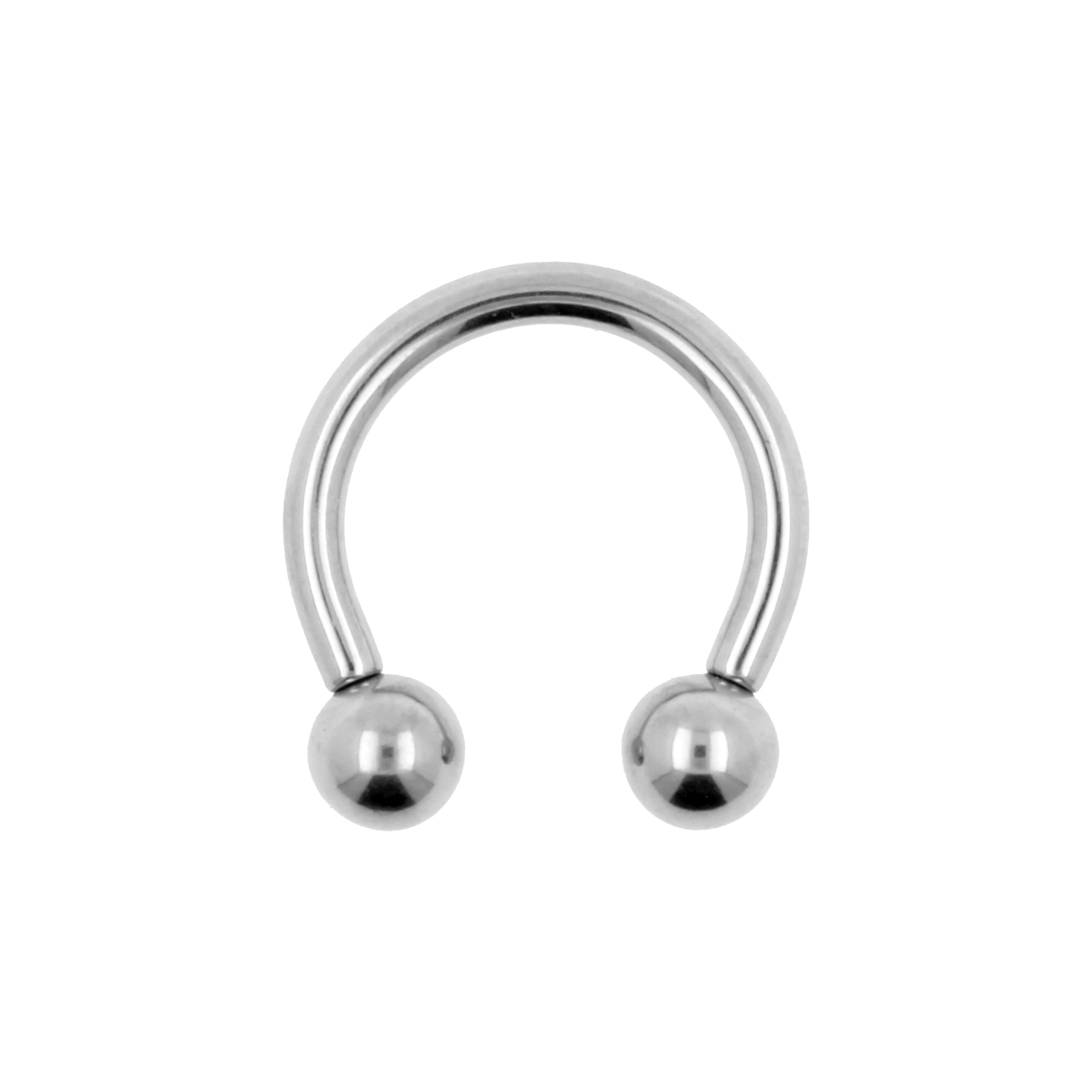 Titanium Circular Barbell Silver