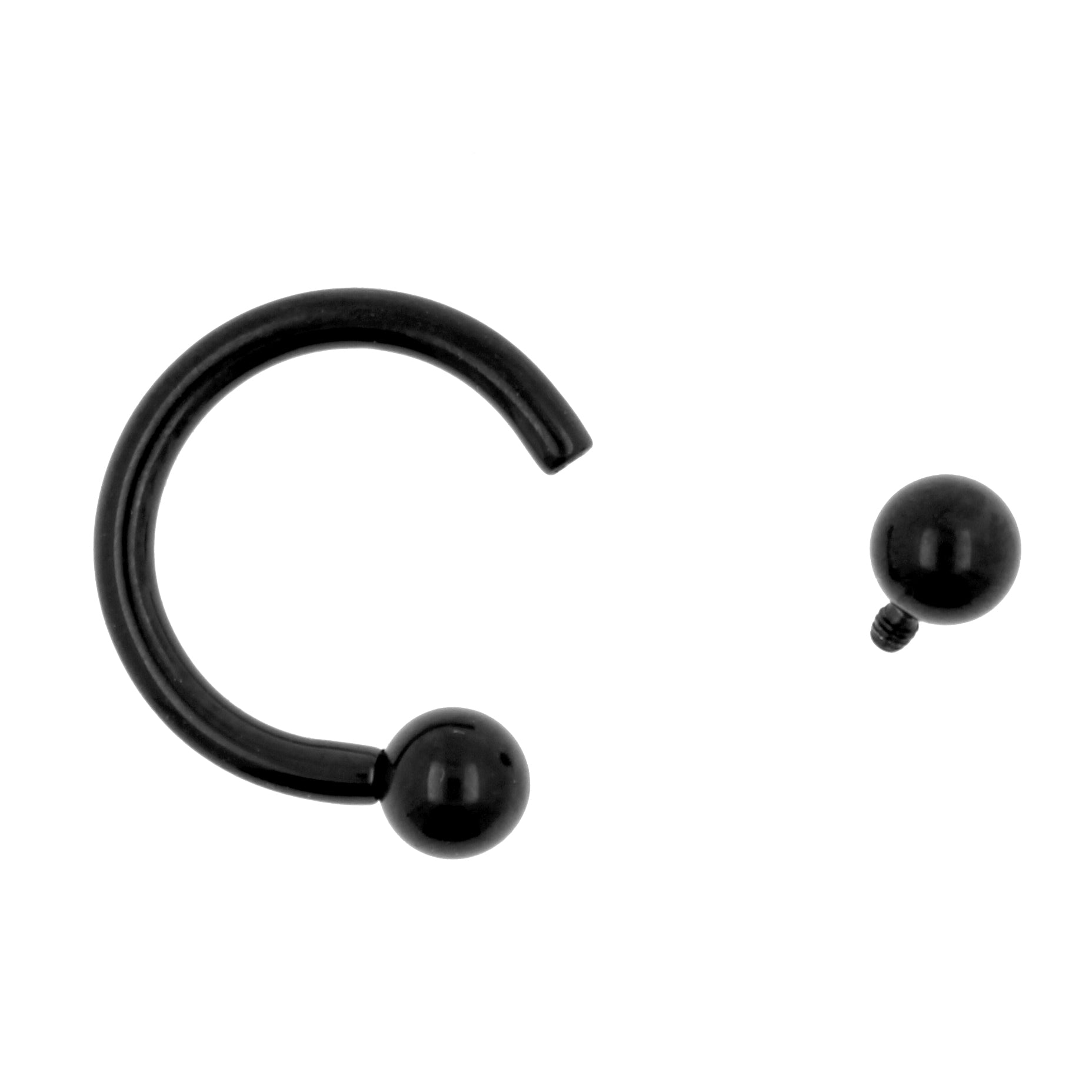 Titanium Circular Barbell Black