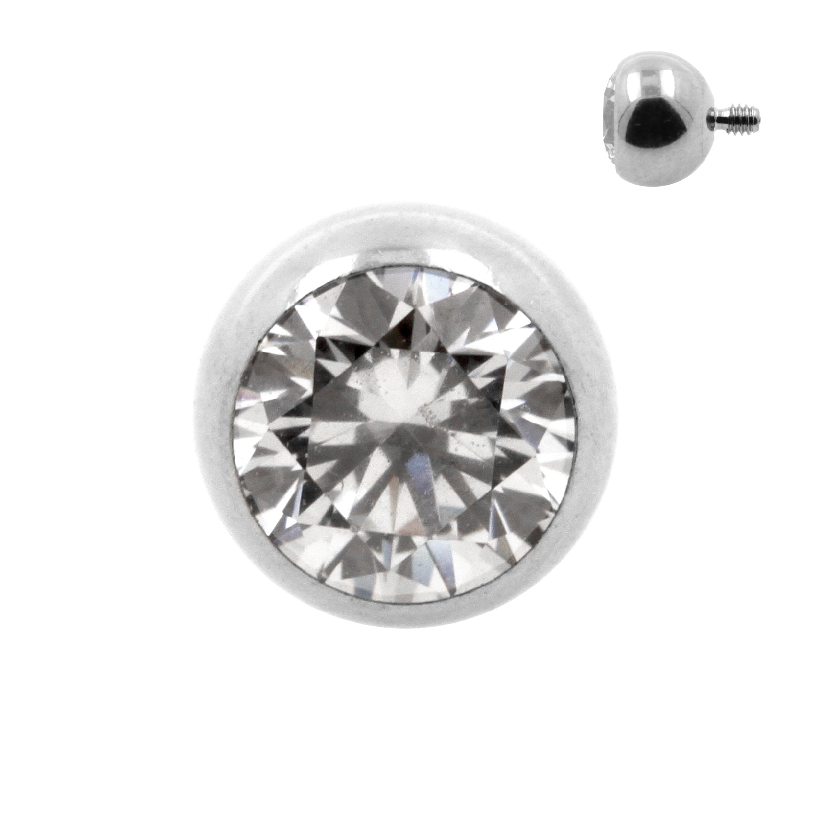 Titanium Ball With Zirconia Clear