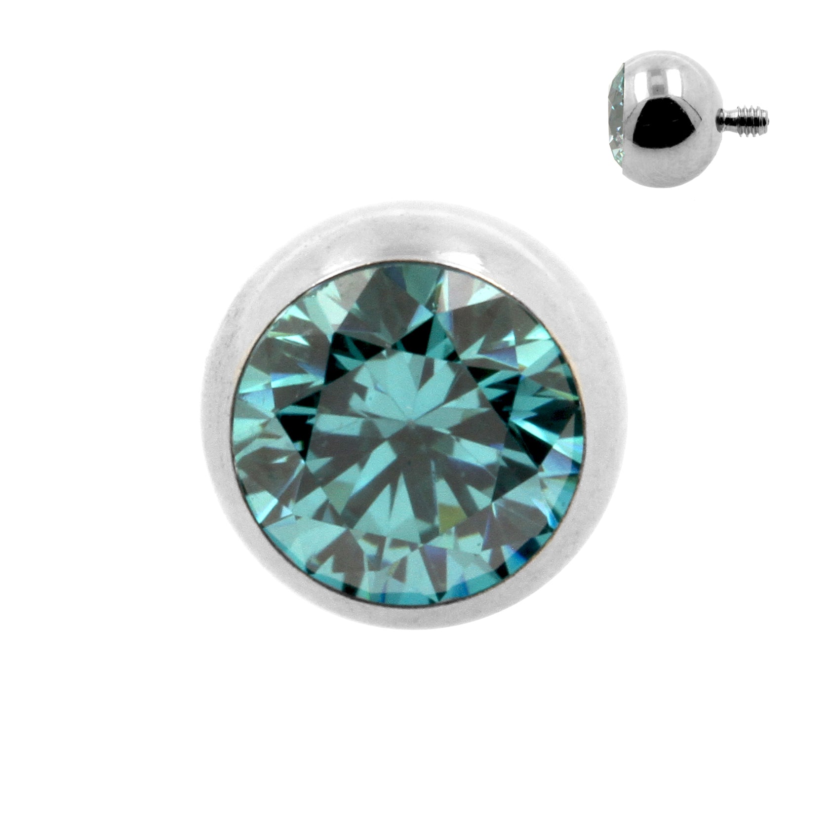 Titanium Ball With Zirconia Mint Green