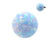 Synthetic Stone Opal Ball Light Blue Opal