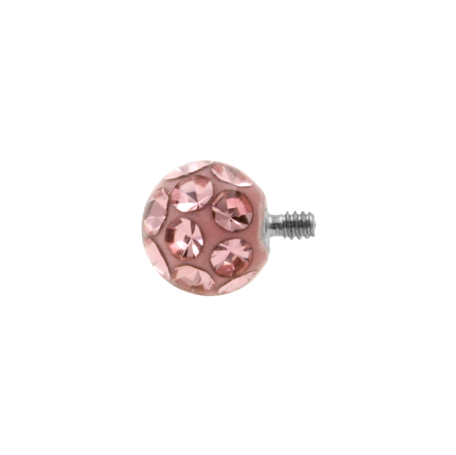 Titanium Multi-Jewelled Ball Light Rose