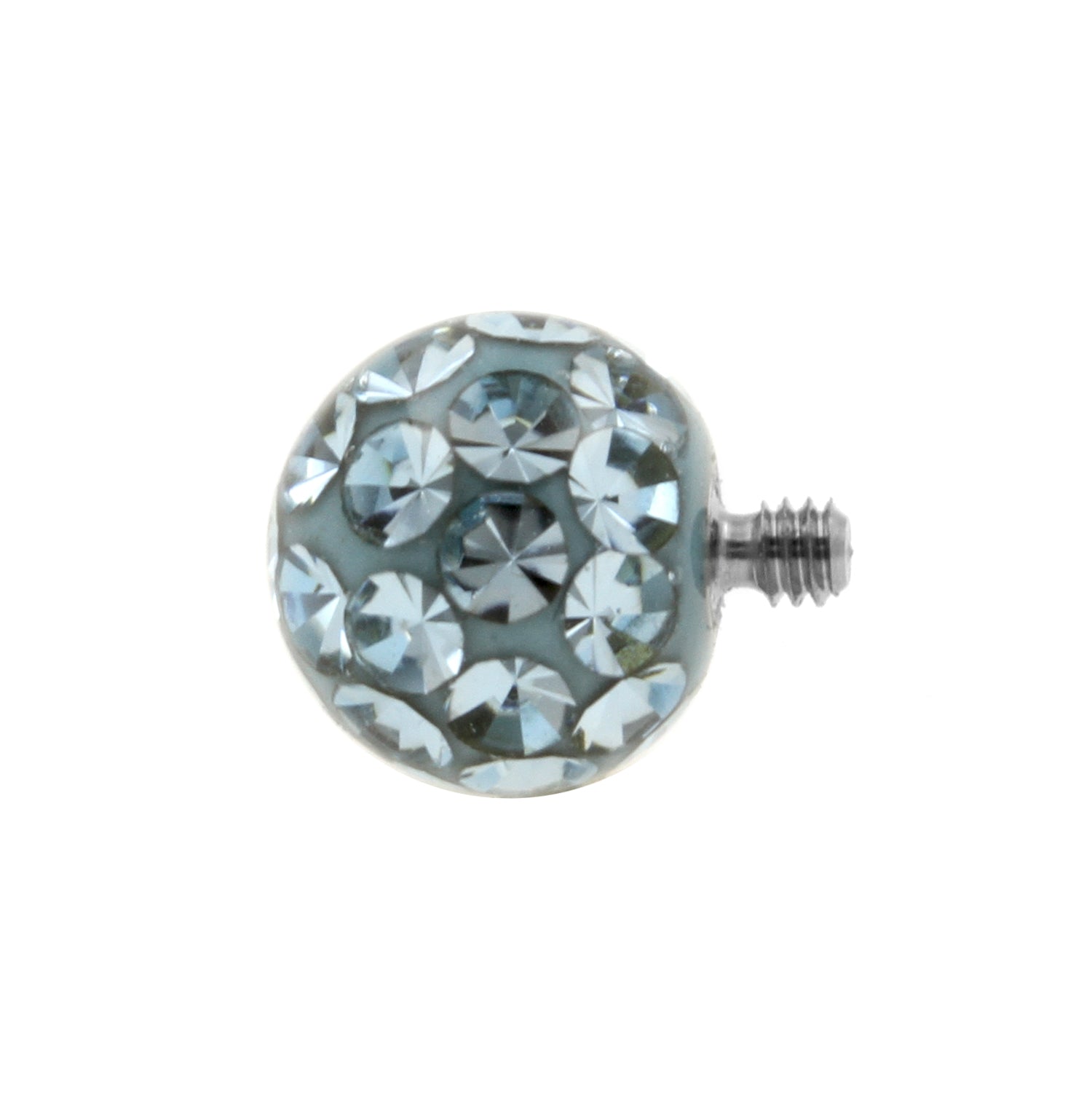 Titanium Multi-Jewelled Ball Aquamarine