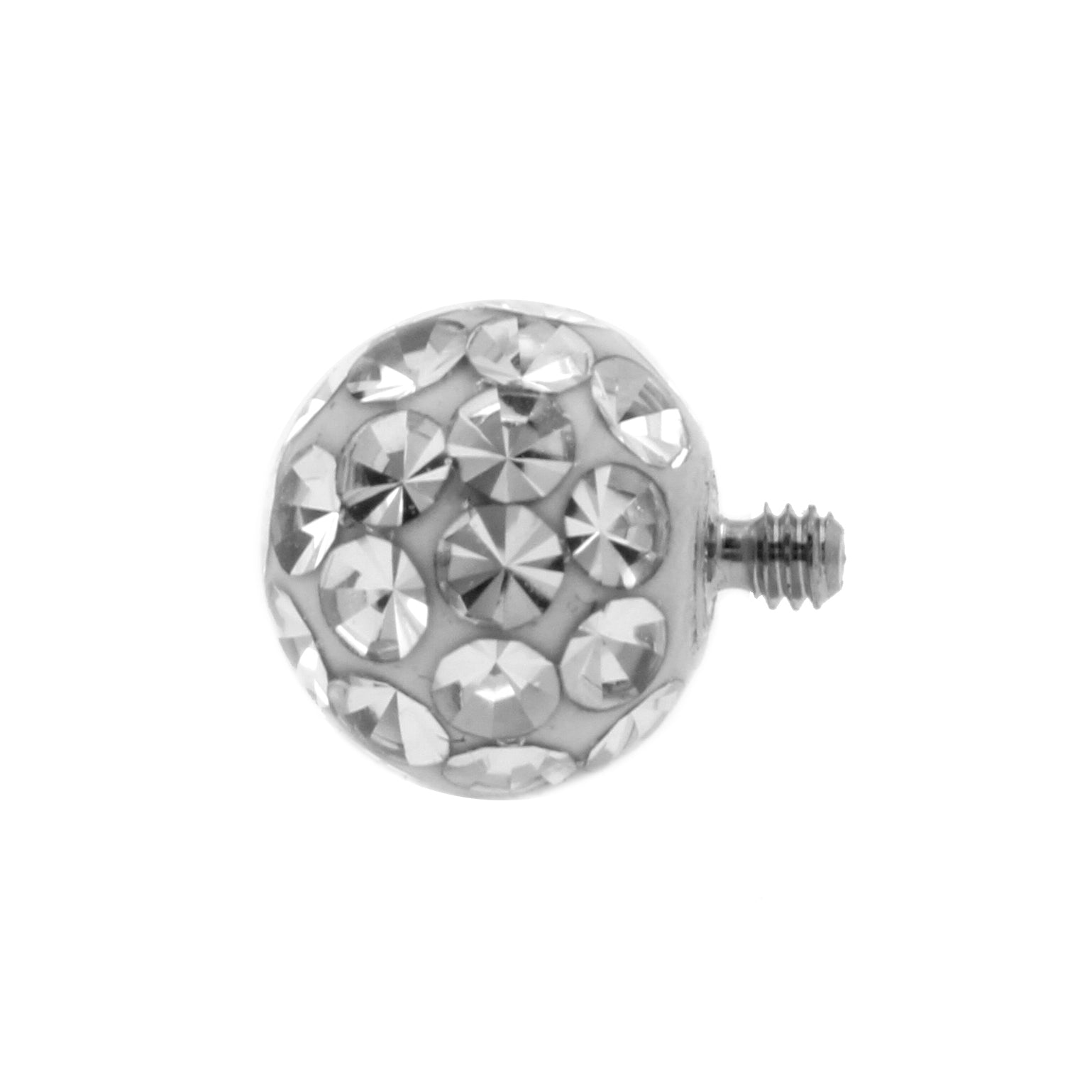 Titanium Multi-Jewelled Ball Clear