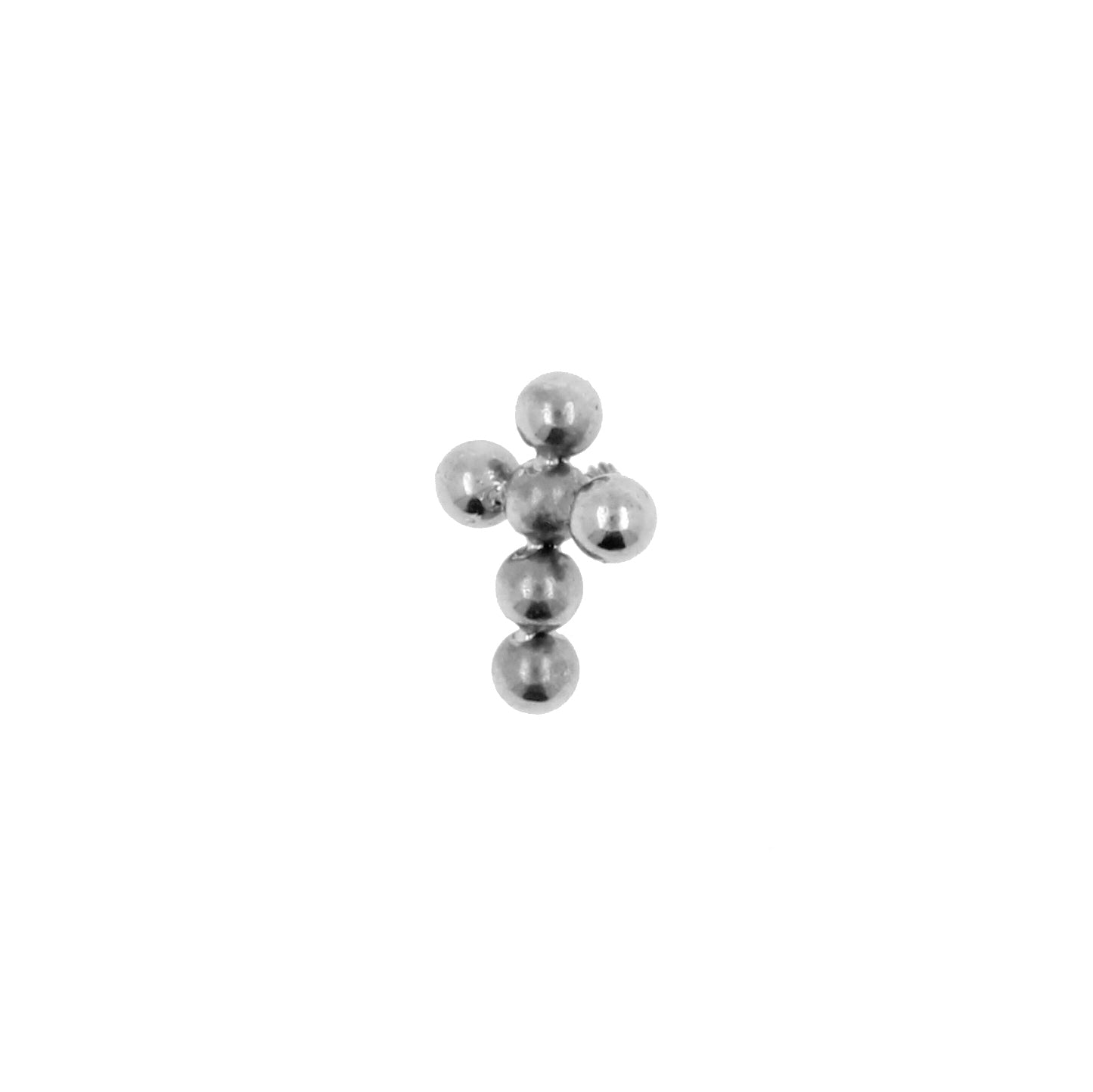 Titanium Cross Cluster Zilver