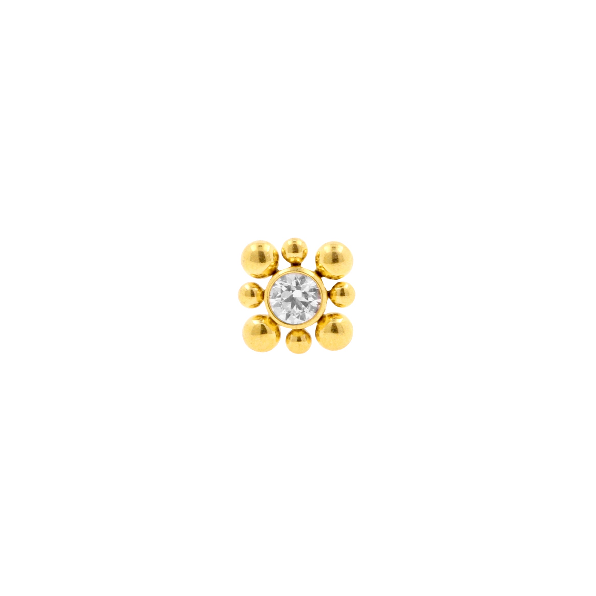 Titanium Zirconia Cluster - Gold