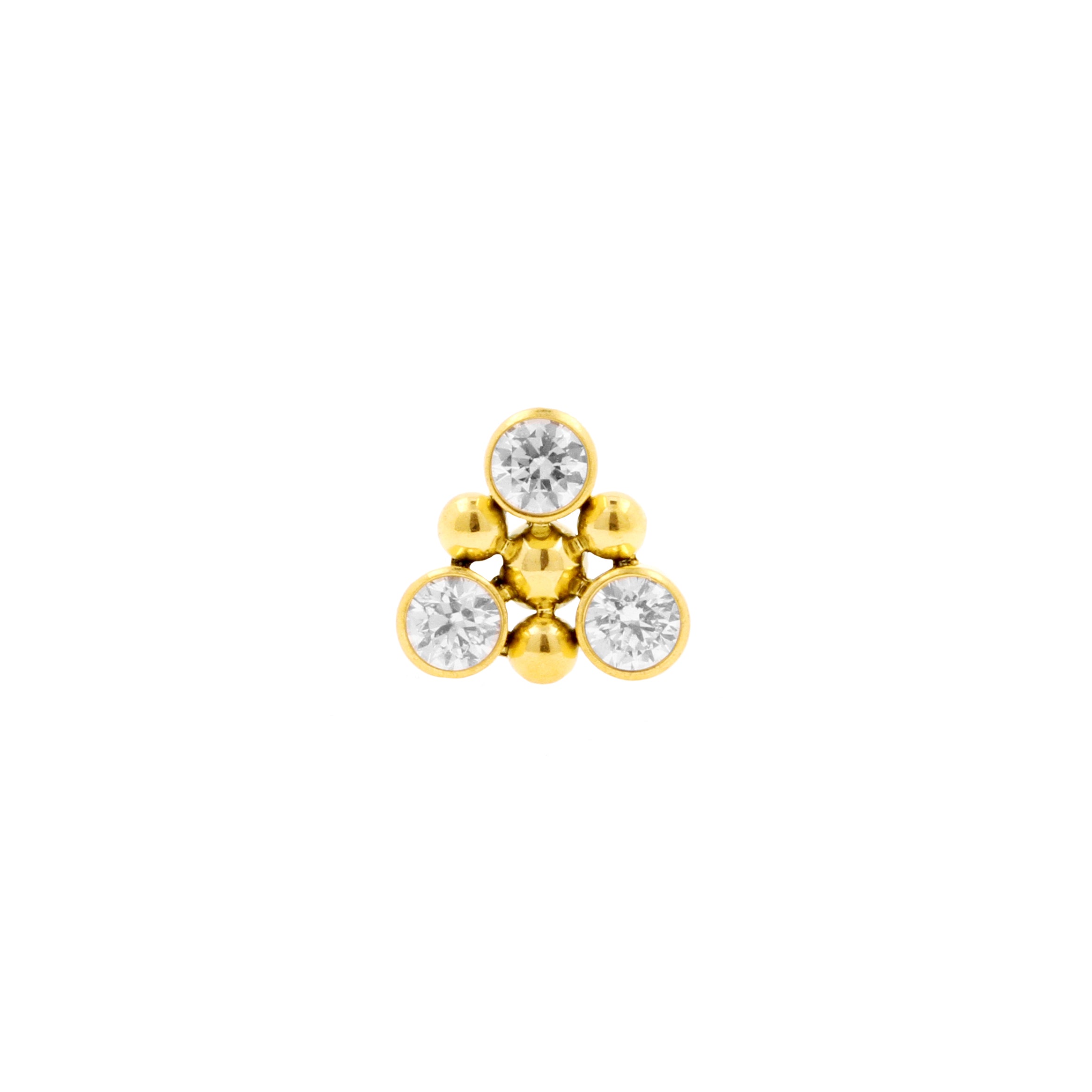 Titanium Zirconia Cluster - Gold