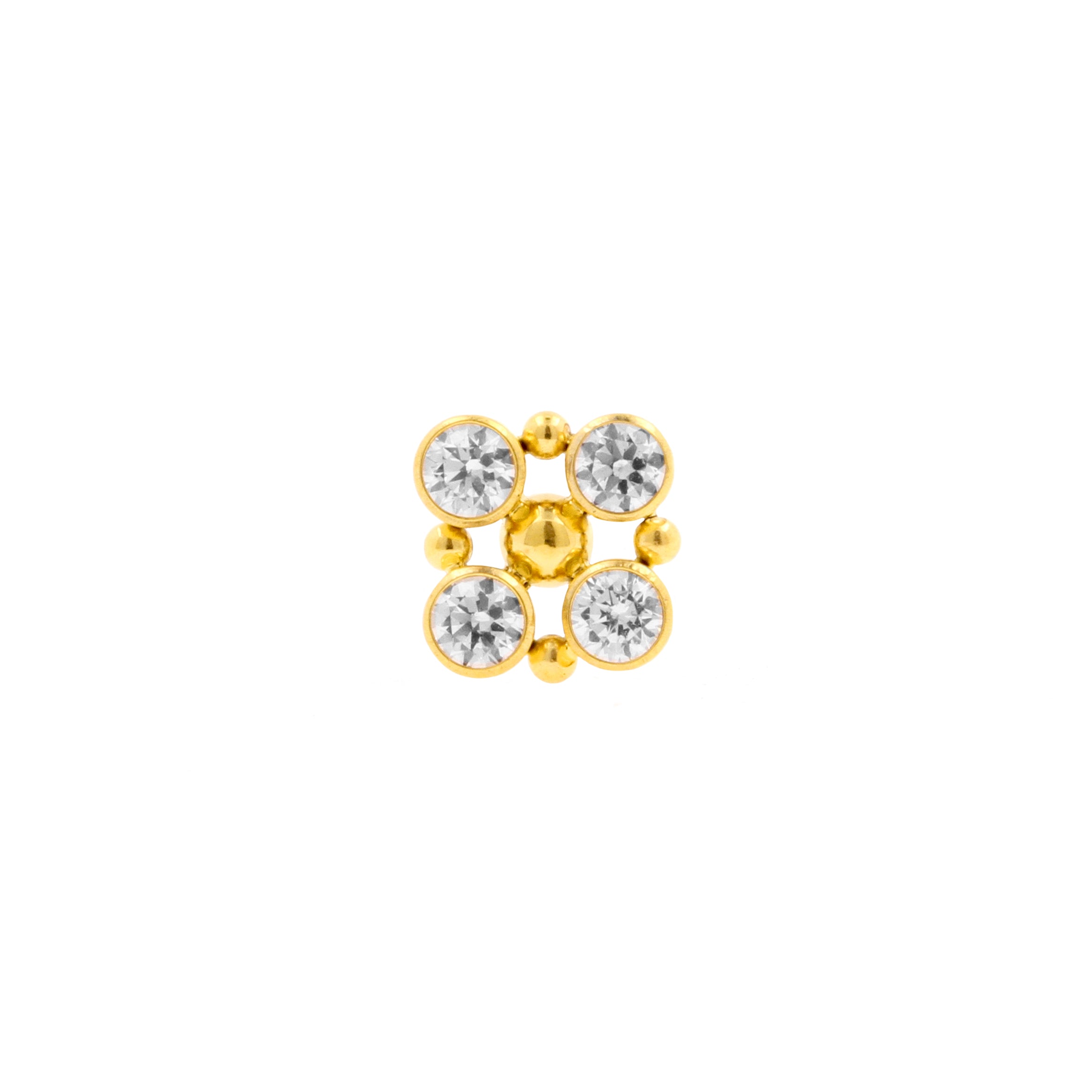 Titanium Zirconia Cluster - Gold