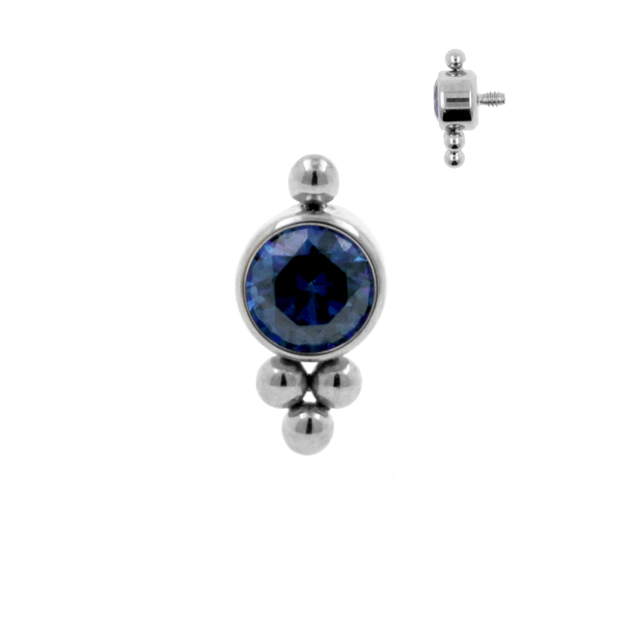 Titanium Zirkonia Cluster Royal Blue