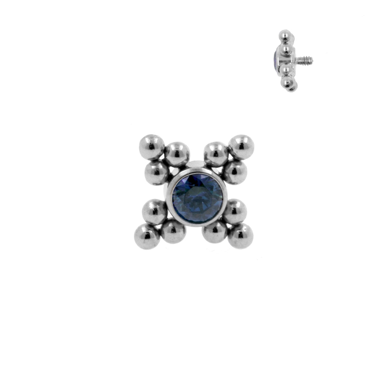 Titanium Zirkonia Cluster Royal Blue