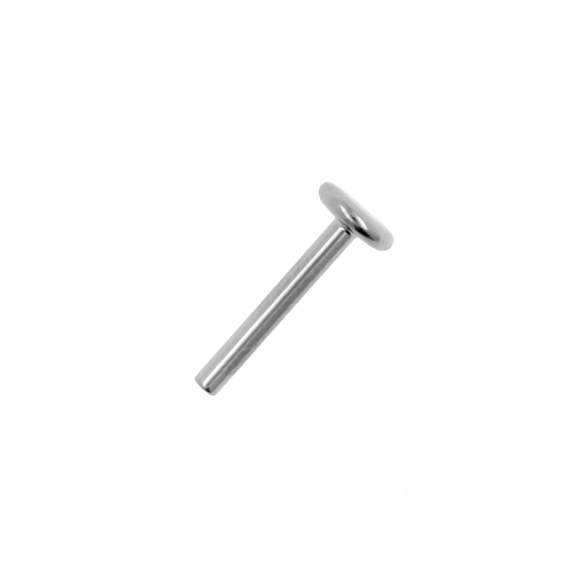 Titanium Labret Stud - Silver