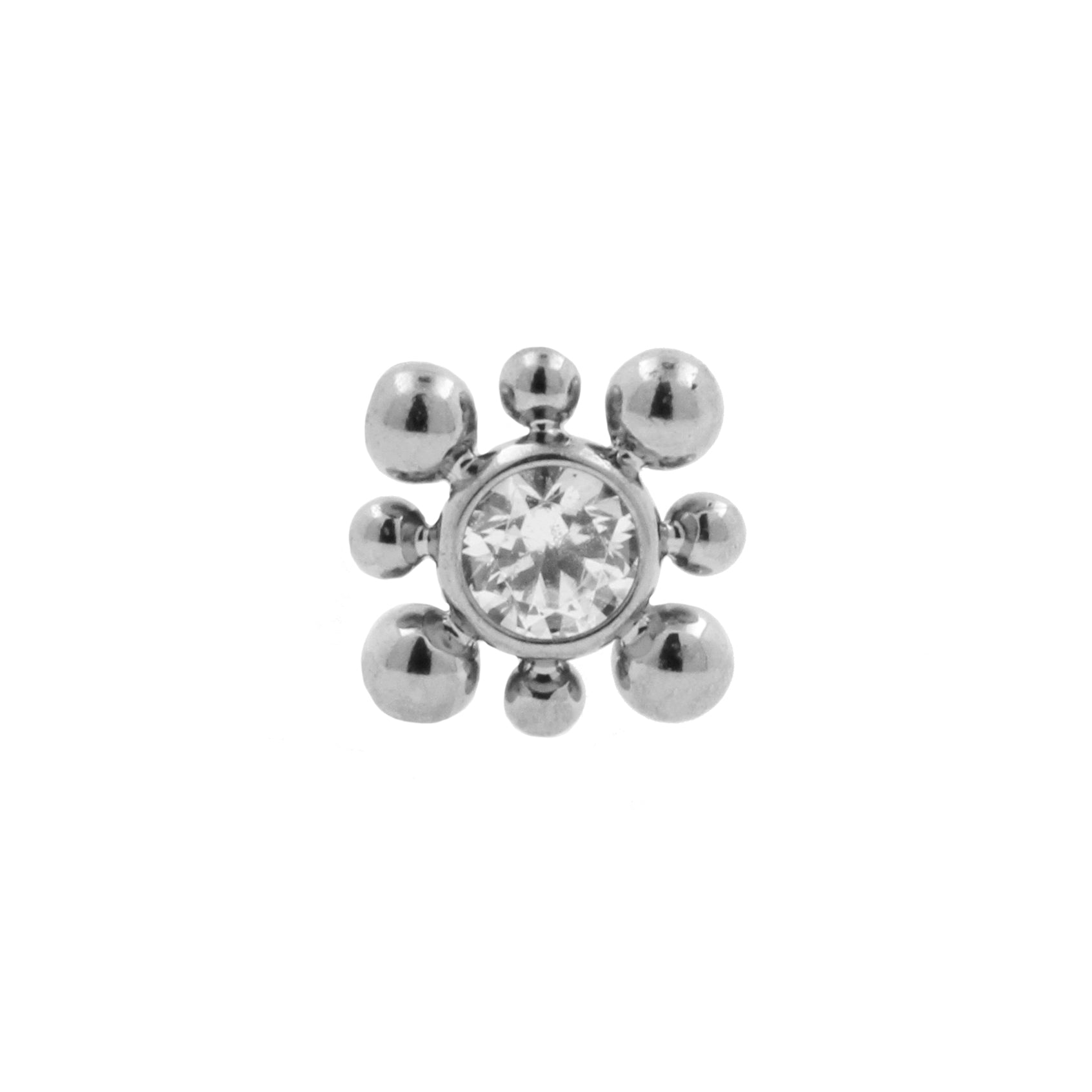 Titanium Zirconia Cluster - Silver