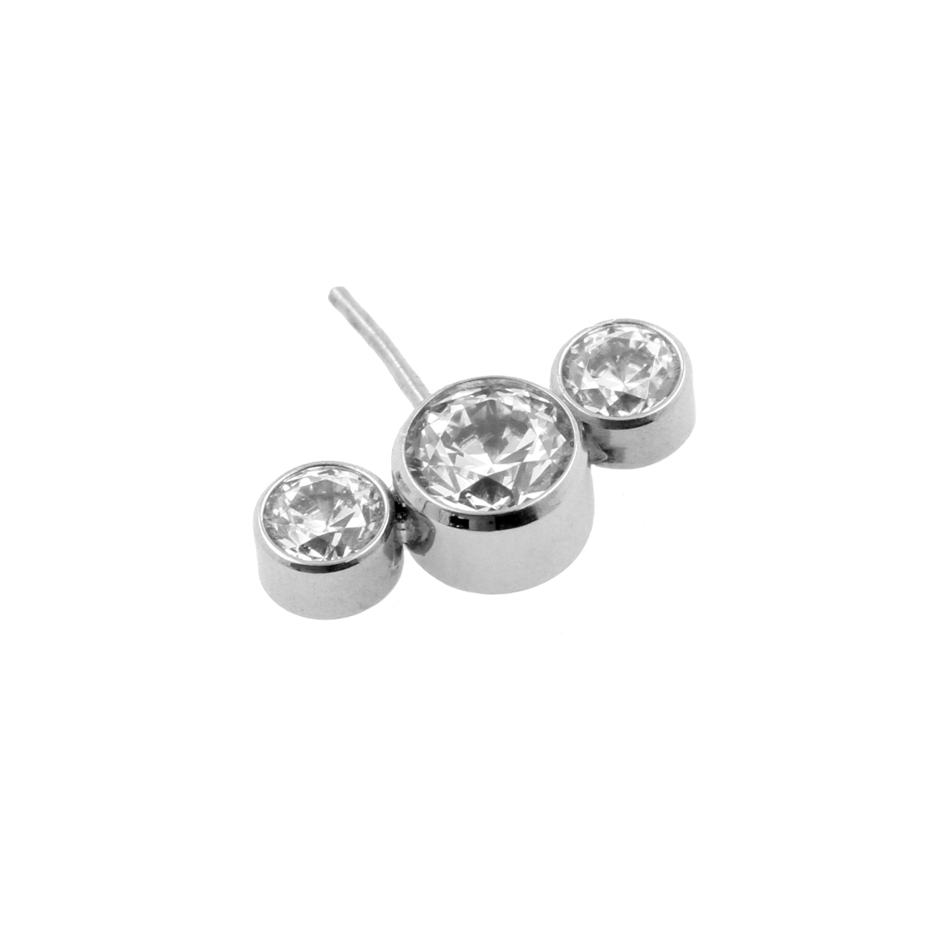 Titanium Zirconia Nipple Cluster - Silver